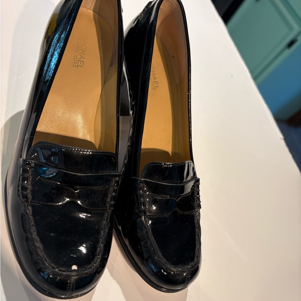 Michael Kors Patent Black Heels